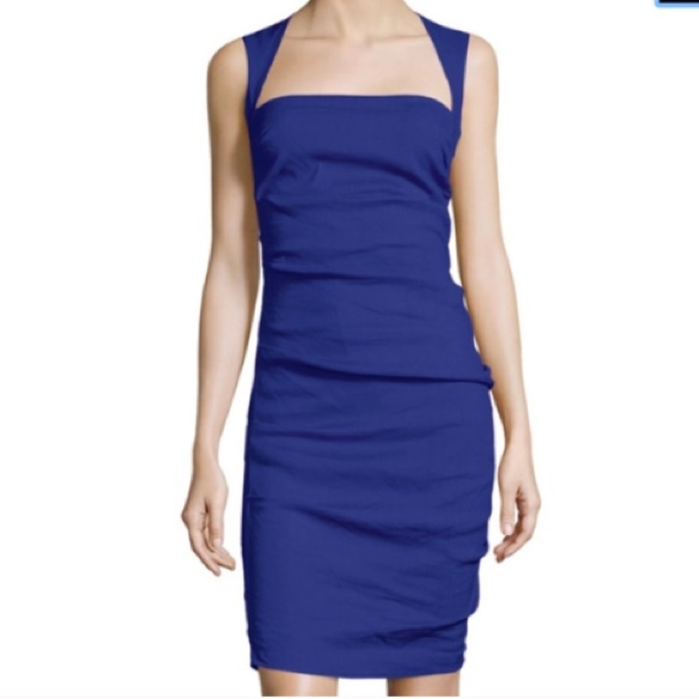 Nicole Miller Cobalt Blue Sheath Dress
